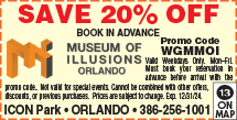 Special Coupon Offer for Museum of Illusions Orlando